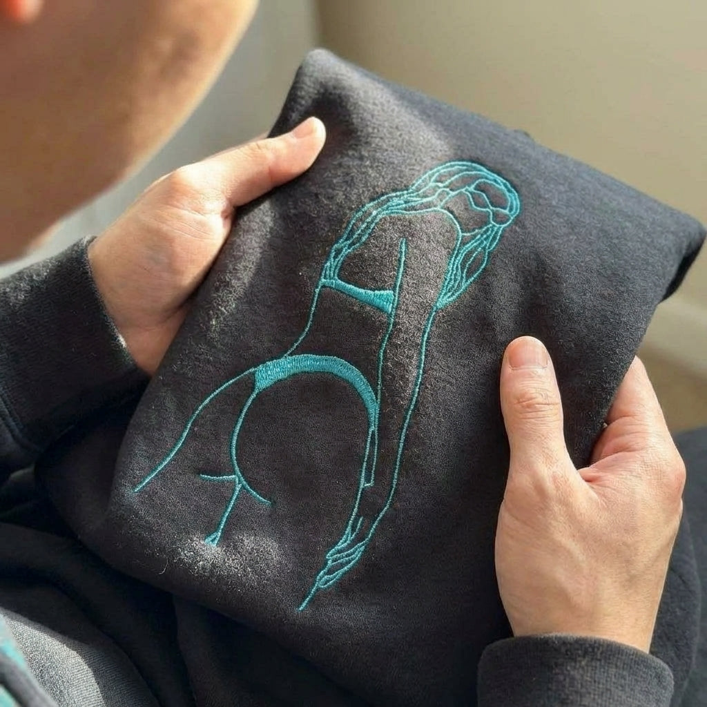 Custom Pet Portrait Embroidered Sweatshirt, Hoodie, Custom Pet Picture