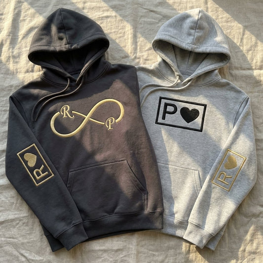 Áo hoodie thêu tình yêu mãi mãi, quà Valentine tặng cặp đôi, được chọn kiểu áo